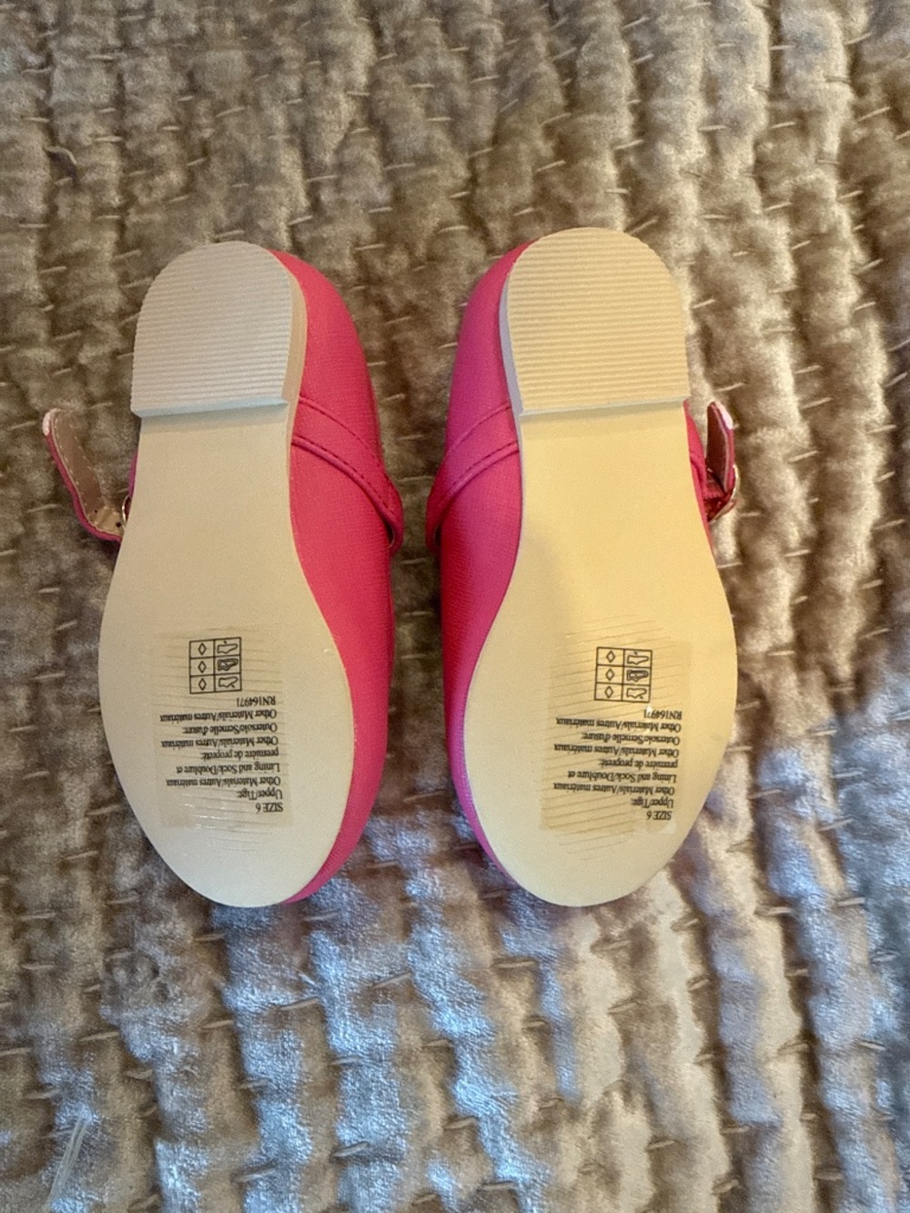 Jamie and Jack pearled pink leather Mary Jane toddler shoes size 6 - Picture 3 of 4